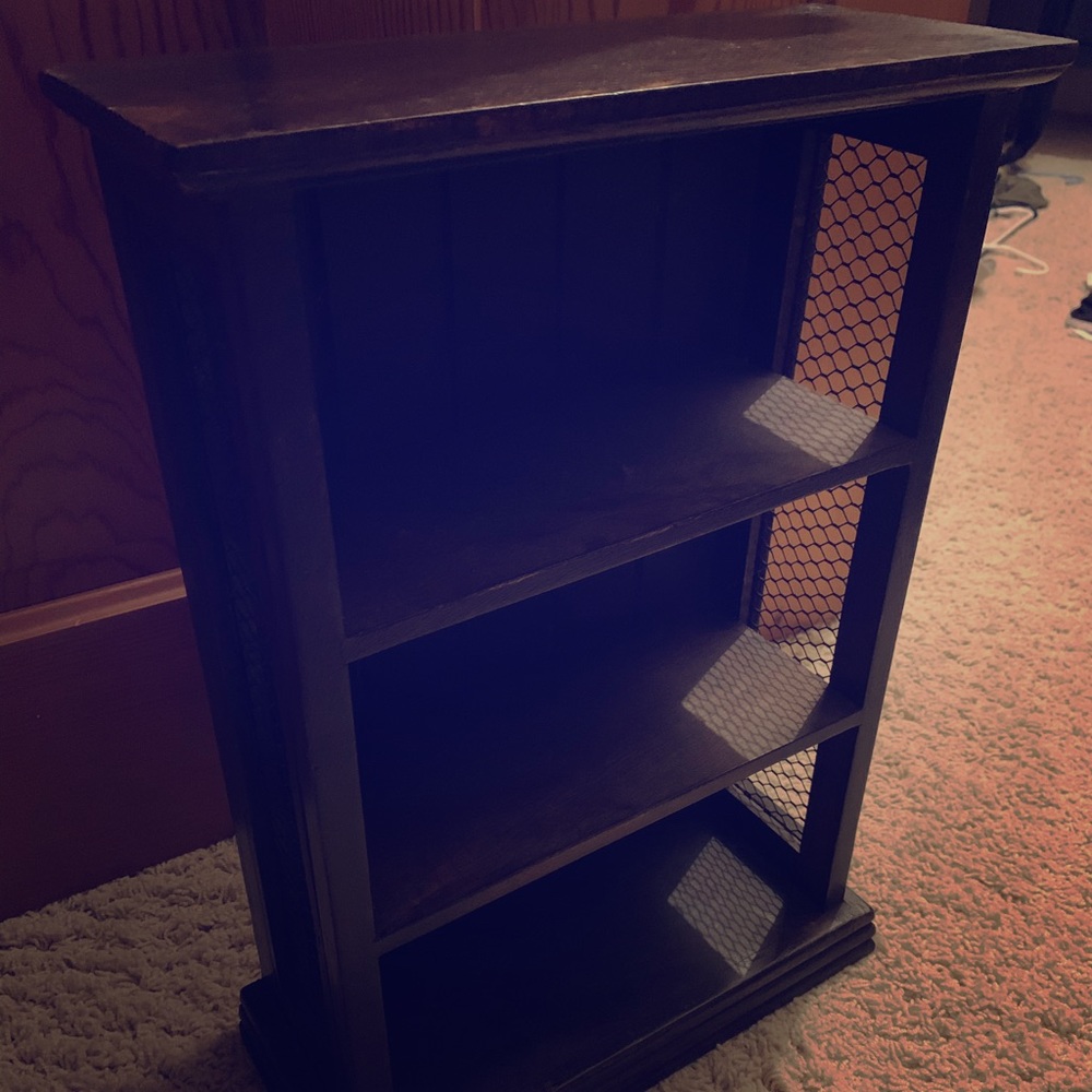 antique black Mini wood shelf